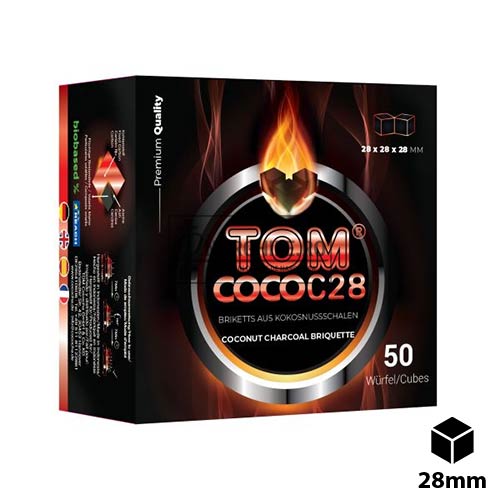 carbuni pentru narghilea din cocos Tom Coco C28 1 KG