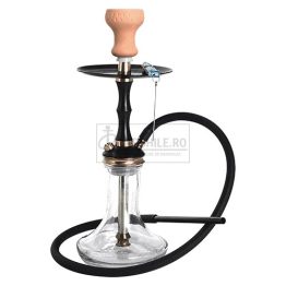 Narghilea cu un furtun Dream Clear Istanbul Black cu inaltimea de 46 CM
