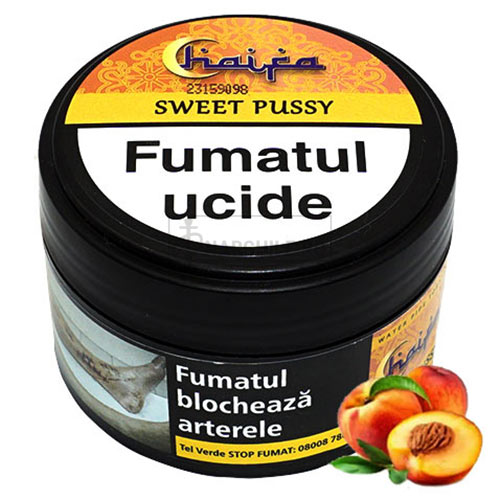 tutun narghilea haifa sweet pussy cu aroma de pepene galben si piersici