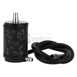 Narghilea Oduman Atomic Black cu inaltimea de 15 CM