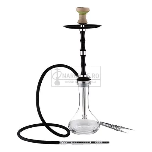 346500 narghilea dream dexor cu inaltime de 60 cm prevazut cu un furtun de silicon de 150 cm de culoare neagra
