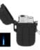 Bricheta EuroJet Black Rubber cu un arzator cu flacara antivant