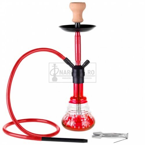 narghilea rosie cu un furtun dream tanta 55 cm