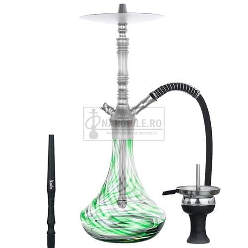 Narghilea premium fumat Aladin Alux Green 55 CM