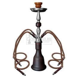 Narghilea DM20 Brown cu inaltimea de 52 CM cu 4 furtunuri