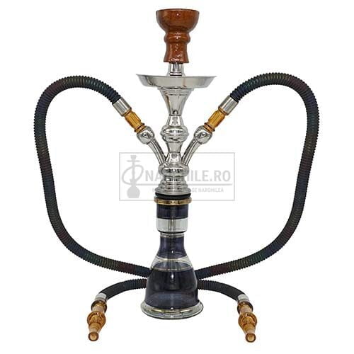 narghilea ieftina egipteana t62 black 47 cm