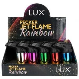 Accesorii pentru narghilea - Brichete cu arzator - Narghile.ro - Display cu torta pentru carbuni narghilea Rainbow Jet Flame