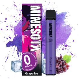 Magazin online narghilele - Narghile.ro - Mini narghilea electronica fara nicotina Minesota Grape Ice cu 700 pufuri fara nicotina