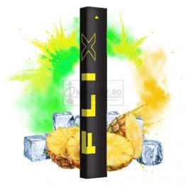 narghilea electronica de buzunar cu nicotina aroma de ananas FLIX Pineapple 400 pufuri