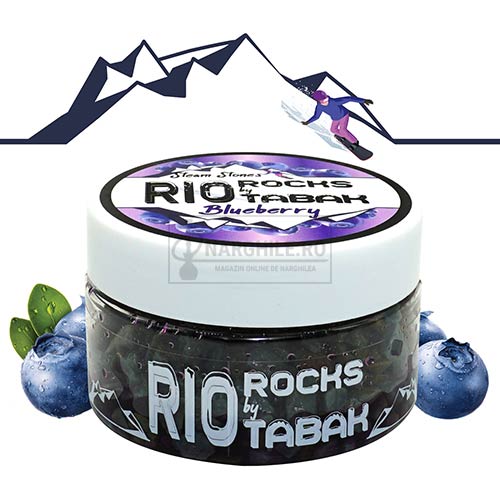 Arome narghilea RIO Rocks by RioTabak Blueberry 100g