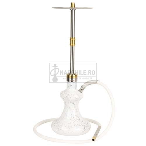 Narghilea calitativa pentru fumat Oduman Hybrid White 62 CM