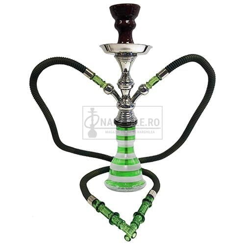 Narghilea fumat Egipteana T67 Green 47 CM