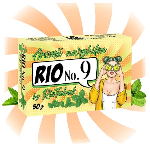 Tutun pentru Narghilea - Inlocuitor tutun narghilea RIO - Narghile.ro - Aroma narghilea fara nicotina RIO No. 9 Menta