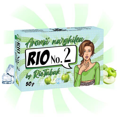 Aroma narghilea RIO No. 2 mere si gheata