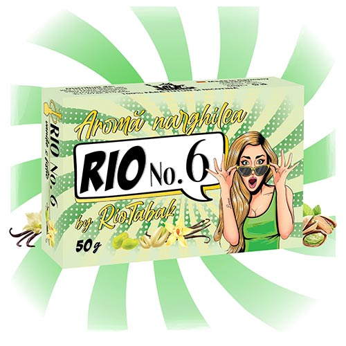Tutun pentru Narghilea - Inlocuitor tutun narghilea RIO - Narghile.ro - Inlocuitor tutun Rio No. 6 Vanilie si Fistic