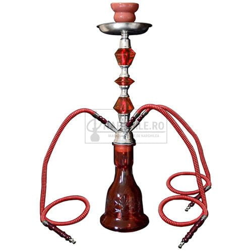 Narghilea pentru fumat ieftina DM 40 Red 56 CM