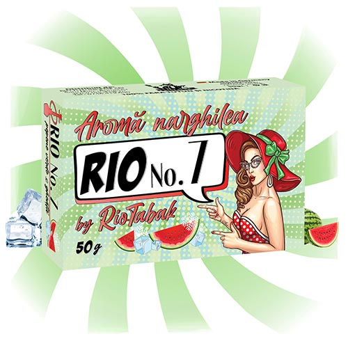 Arome pentru narghilea - Narghile.ro - Tutun de narghilea RIO No. 7 Pepene verde si Gheata