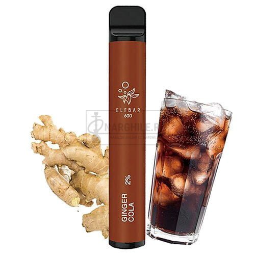Elf Bar GInger Cola mini narghilea cu 600 de pufuri si 20 mg nicotina