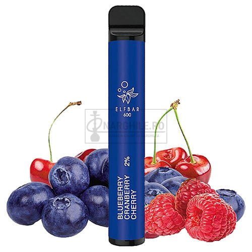 Elf Bar Blueberry Cranberry Cherry (20 mg) 600 pufuri mini narghilea electronica