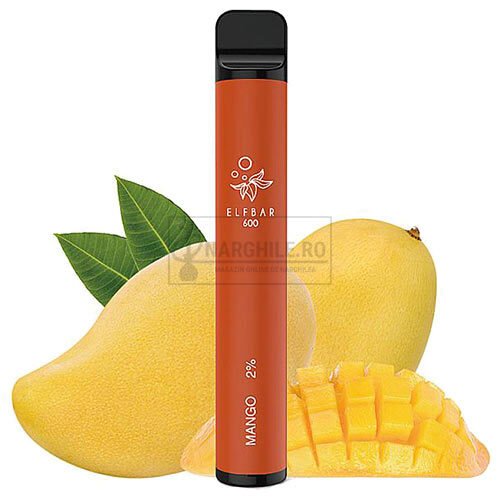 mini narghilea de unica folosinta elf bar mango