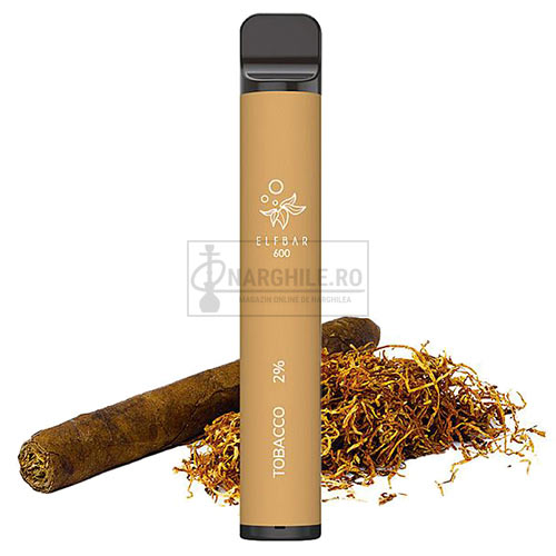 Narghilea - Mini narghilea - Narghile.ro - Elf Bar Tobacco cu 20 mg de nicotina si 600 de pufuri cu aroma de tutun