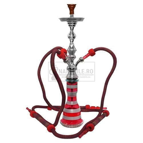 Narghilea egipteana T78 red confectionata manual rosu