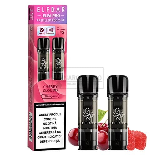 Elf Bar ELFA Pro Cherry Cloudd in pachet de 2 capsule cu nicotina