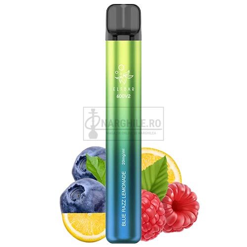 mini narghilea de unica folosinta Elf Bar v2 Blue Razz Lemonade