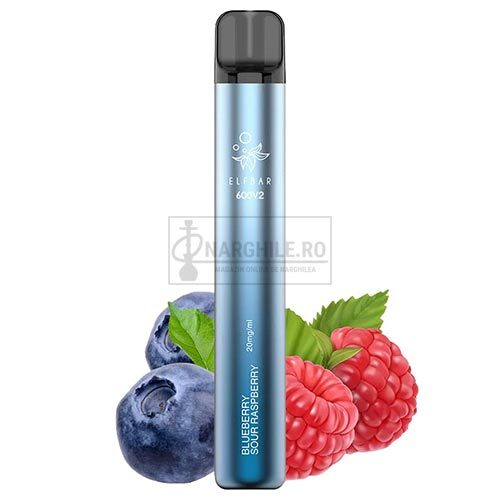 tigara electronica de unica folosinta cu 600 pufuri Elf Bar v2 Blueberry Sour Raspberry