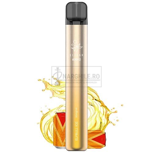 tigara electronica cu 600 pufuri cu nicotina Elf Bar v2 Elfbull Ice
