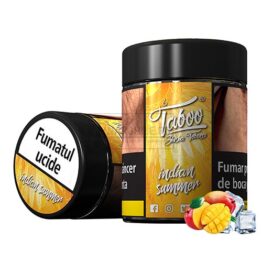 Magazin online tigari electronice - Narghile.ro - Tutun narghilea Taboo Indian Summer cu aroma de mango in cutie de 50gr