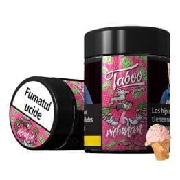 Magazin online tigari electronice - Narghile.ro - Tutun narghilea Taboo Richman in cutie de 50g cu aroma de inghetata cu zmeura