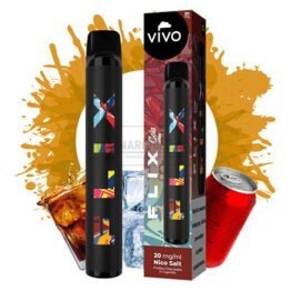 Magazin online tigari electronice - Narghile.ro - Mini narghilea VIVO FLIX Cola Ice (20 mg) cu aroma racoritoare cu 700 pufuri