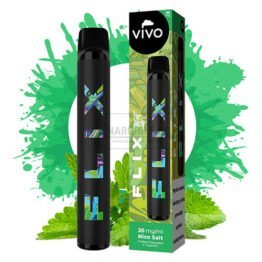 Magazin online tigari electronice - Narghile.ro - Mini narghilea VIVO FLIX Mint (20 mg) cu 700 pufuri cu aroma racoritoare de menta