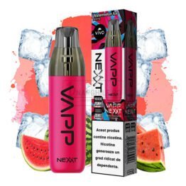 Magazin online tigari electronice - Narghile.ro - Mini narghilea VIVO Nexxt Watermelon Ice (20 mg) de unica folosinta cu 1000 pufuri