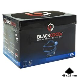 Pachet de 1 kg cu 72 carbuni narghilea cocos Blackcoco Circles