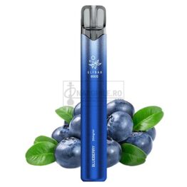 Mini narghilea Elf Bar 800S Turbo Blueberry cu rezervor transparent