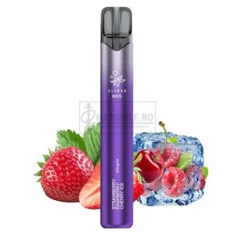 Elf Bar 800S Turbo Strawberry Raspberry Cherry Ice cu un mix racoritor de arome