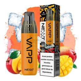 Mini narghilea VIVO Nexxt Mango Ice cu nicotina de 20 mg