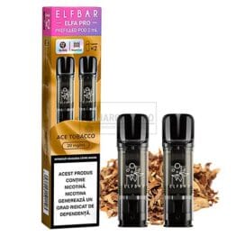 Elf Bar ELFA Pro Ace Tobacco cu aroma de tutun clasic