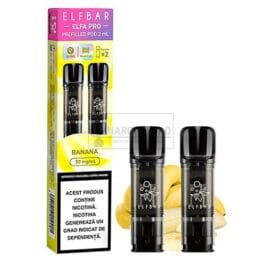 Pachet cu 2 capsule Elf Bar ELFA Pro Banana cu nicotina