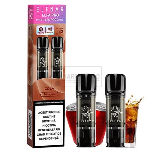 Capsule Elf Bar ELFA Pro Cola cu nicotina de 20 mg/ml