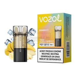 Cartus de unica folosinta Vozol Switch Pro Banana Ice cu pana la 1000 de pufuri