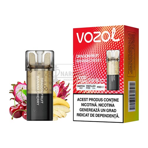 Cartus de unica folosinta Vozol Switch Pro Dragon Fruit Banana Cherry