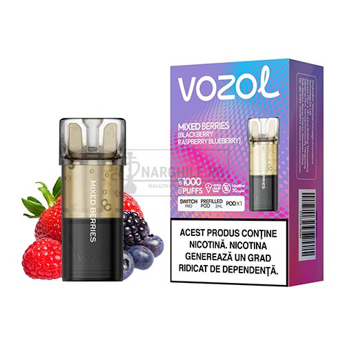 Pachet cu 1 Cartus Vozol Switch Pro Mixed Berries cu nicotina