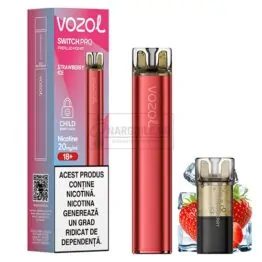Kit Vozol Switch Pro Strawberry Ice cu 1 capsula inclusa in pachet