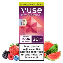 Capsula Vuse Berry Watermelon 20MG cu aroma de fructe de padure si pepene verde