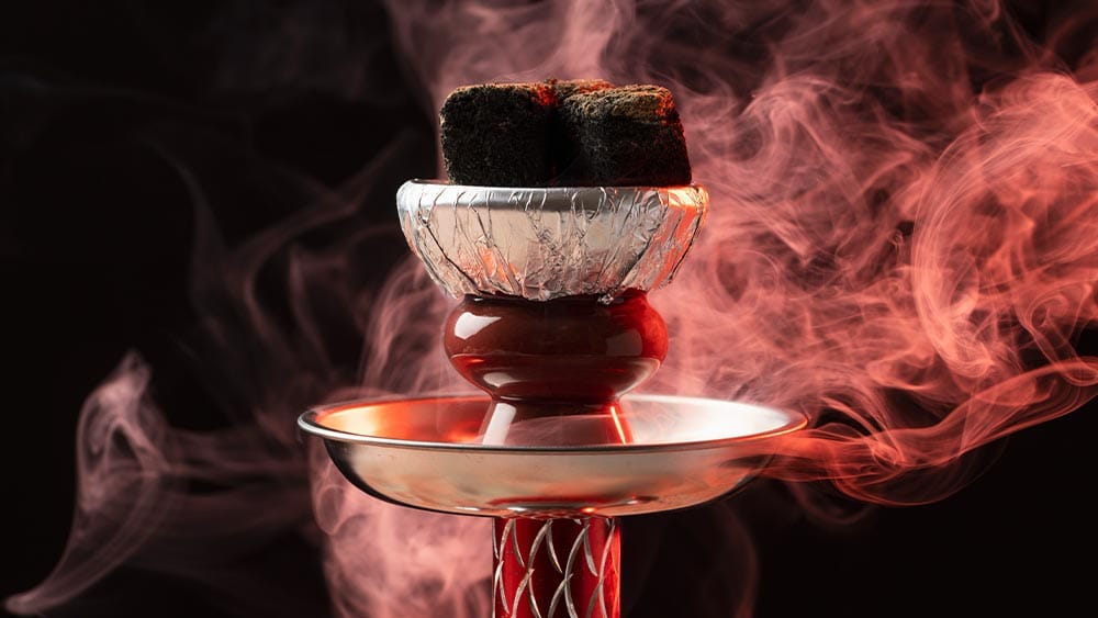Bol si creuzet de narghilea cu carbuni
