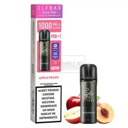 Cartus Elf Bar ELFA Pro Apple Peach cu pana la 1000 de pufuri