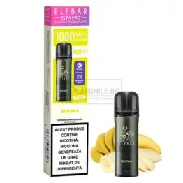 Magazin online tigari electronice - Narghile.ro - Pachet cu un Cartus Elf Bar ELFA Pro Banana